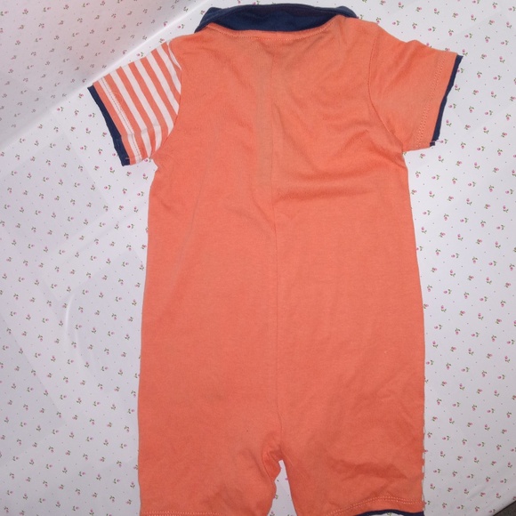 FIRST IMPRESSIONS: Baby Boy's Cotton Giraffe Romper - Created for Macy's - Picture 3 of 5